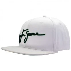 Ayrton Senna Cap Senna Unterschrift Flat Brim Weiß