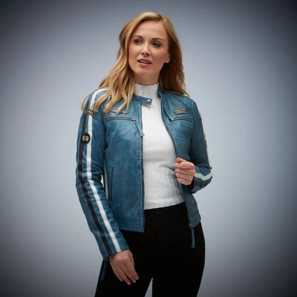 Gulf Lady Jacket Classic Race Navy Blue – Bild 4