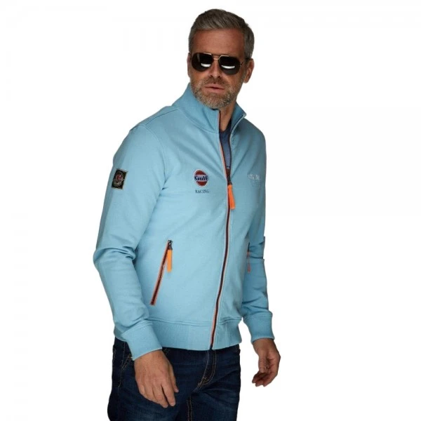 Gulf Sweatjacket Smart Racing Gulfblue – Bild 3