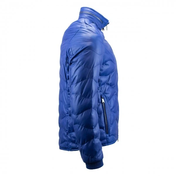 Heinz Bauer Leather Jacket Nürburg True Blue – Bild 2