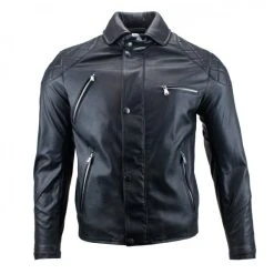 Heinz Bauer Leather Jacket Road King Black