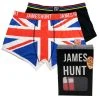 James Hunt Boxer Shorts Helmet + Union Jack Double Pack