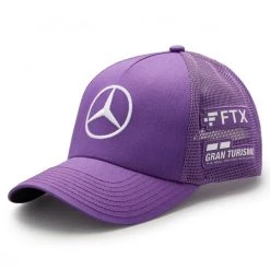 Mercedes-AMG Petronas Lewis Hamilton Trucker Cap Purple