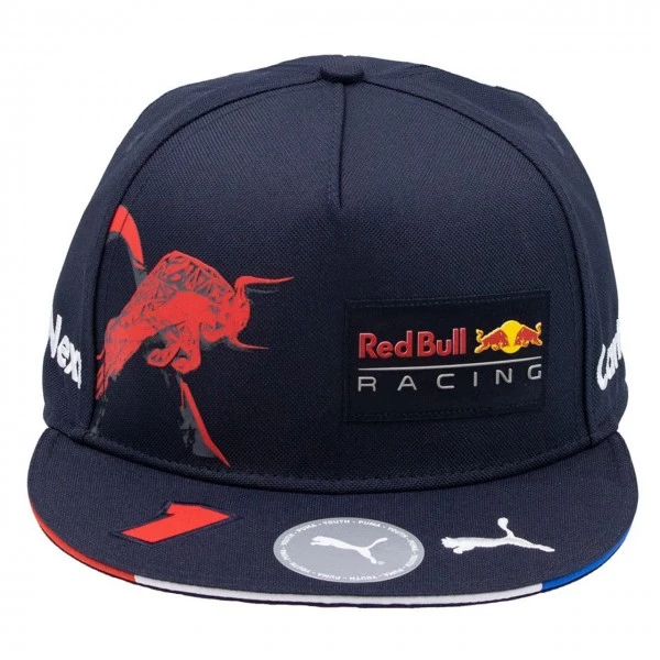 Red Bull Racing Kids Driver Cap Verstappen Flat Brim – Bild 5